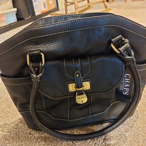 Chaps black shoulder bag NWT